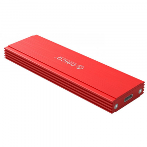Orico M.2 NVMe külső SSD ház piros (PRM2-C3-RD-BP)