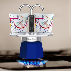 Bialetti mini Express Kandinsky 2 személyes kotyogós kávéfőző szett (1407/NP)