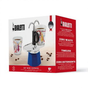 Bialetti mini Express Kandinsky 2 személyes kotyogós kávéfőző szett (1407/NP)