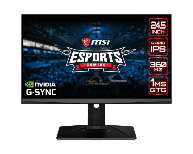 27" MSI Oculux NXG253R Gaming monitor fekete 