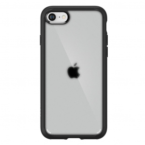 Spigen Ultra Hybrid Matte Apple iPhone SE (2022/2020) tok áttetsző-fekete (ACS04353)