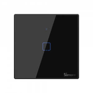 Sonoff TX T3 EU 1C Wi-Fi + RF érintős kapcsoló fekete (SON-KAP-TXT31)