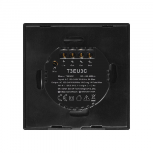 Sonoff TX T3 EU 1C Wi-Fi + RF érintős kapcsoló fekete (SON-KAP-TXT31)