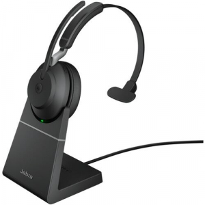 Jabra Evolve2 65 MS USB-A mono headset + &aacute;llv&aacute;ny fekete (26599-899-989)