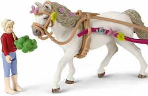 Schleich lovaskocsi és piknikkészlet (42467)