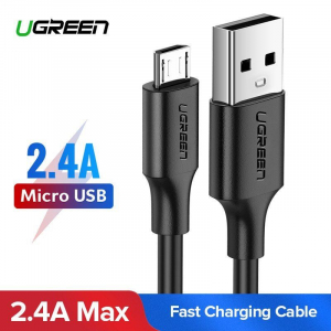 UGREEN USB - micro USB k&aacute;bel QC 3.0, 2,4A 1m feh&eacute;r (60141)