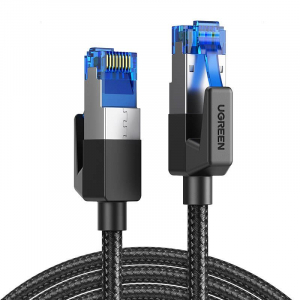 UGREEN NW153 RJ45 fonott hálózati kábel Cat.8 F/ FTP 1.5m fekete (80430)