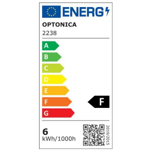 Optonica LED panel 6W falra szerelhető n&eacute;gysz&ouml;gletes meleg feh&eacute;r (DL6-A1 / 2238)