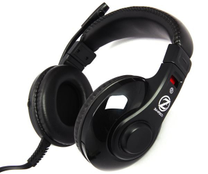 Zalman ZM-HPS200 mikrofonos fejhallgató fekete