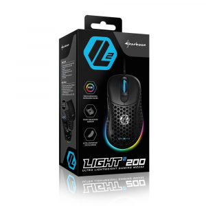 Sharkoon Light2 200 optikai gaming egér fekete (4044951029013)