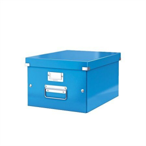 Leitz "Click&Store" irattároló doboz A4 lakkfényű kék (E60440036)