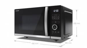 Sharp YC-QS254AEB forgótányér nélküli mikrohullámú sütő