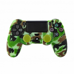 FR-TEC Woodland PS4 kontroller gumibor&iacute;t&aacute;s &eacute;s anal&oacute;g kupak terepmint&aacute;s (FT0019)