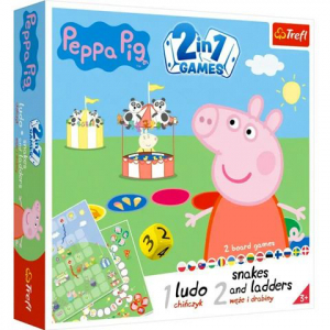Trefl Peppa malac 2 az 1-ben t&aacute;rsasj&aacute;t&eacute;k szett (02067)