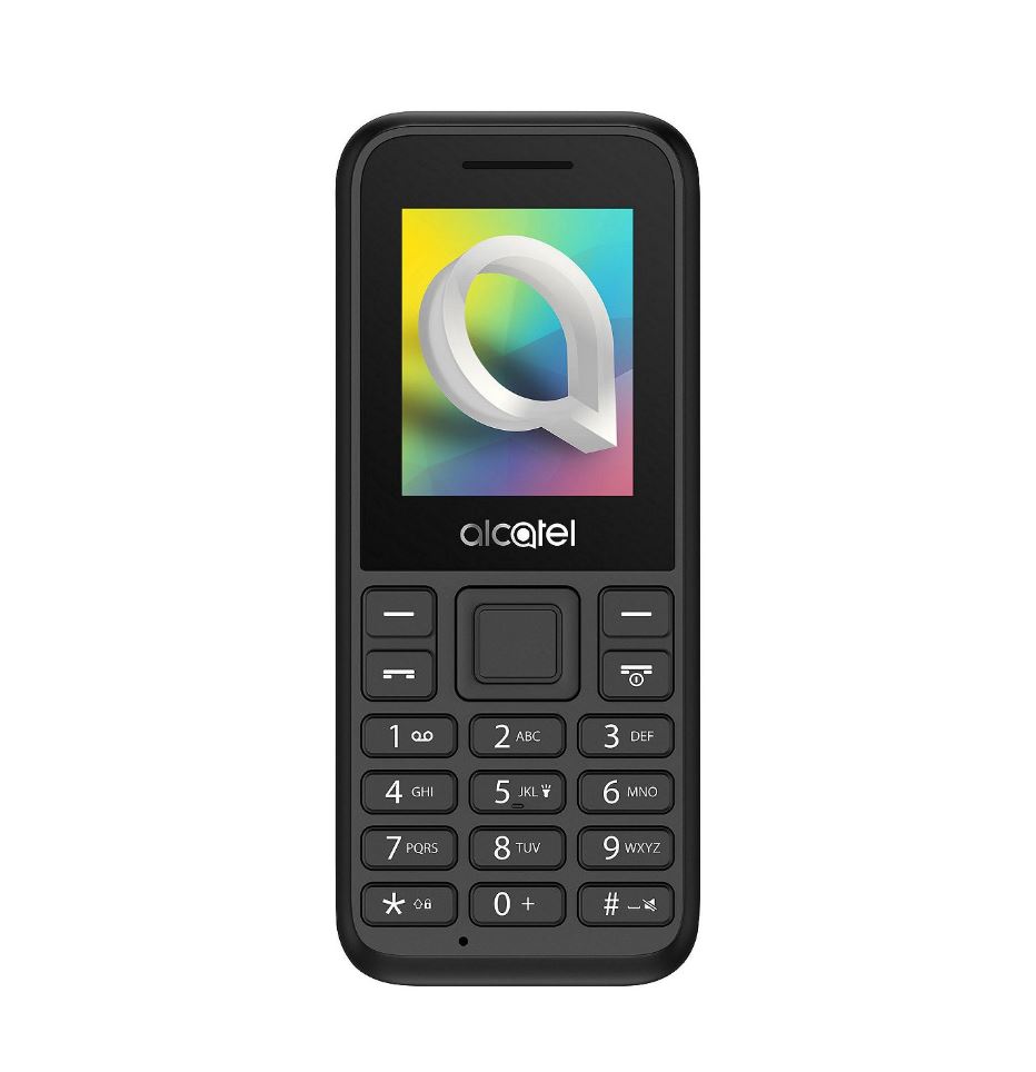 Alcatel 1066 Mobiltelefon fekete, Kártyafüggetlen  + Domino Quick alapcsomag