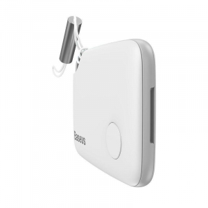 Baseus T2 Bluetooth nyomk&ouml;vető zsin&oacute;rral, feh&eacute;r (ZLFDQT2-02)