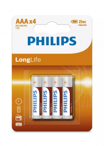 Philips LongLife AAA elem 4db (R03L4B/10)
