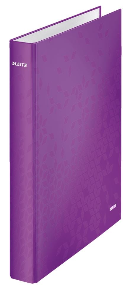 Leitz WOW laminált gyűrűskönyv lila (42420062)