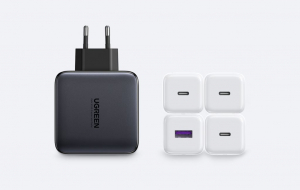UGREEN CD226 USB-A + 3x USB-C 100W QC3.0 PD hálózati töltő fekete (40747)