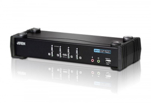 ATEN KVM Switch 4 portos USB DVI + k&aacute;belk&eacute;szlet (CS1764A)