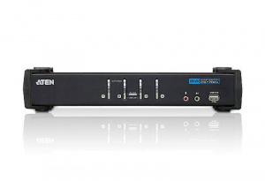 ATEN KVM Switch 4 portos USB DVI + kábelkészlet (CS1764A)