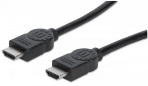 Manhattan High Speed HDMI Ethernet kábel 10m fekete (323246)