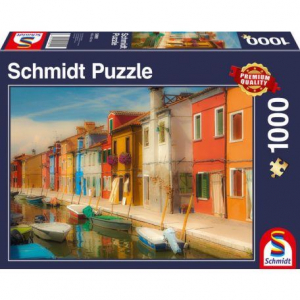 Schmidt  Bright Houses on the Island of Burano 1000 db-os puzzle (4001504589912)