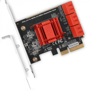 Axagon 6x SATA port bővítő kártya PCIe (PCES-SA6)
