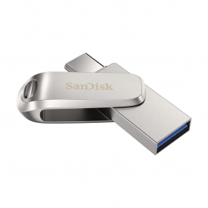 Pen Drive 64GB USB 3.1 Gen1 SanDisk Dual Drive Luxe ezüst (186463 / SDDDC4-064G-G46)