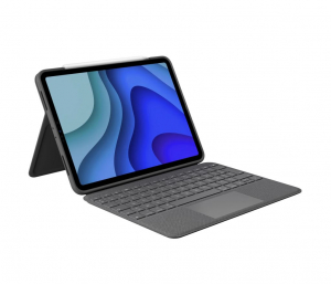 Logitech Folio Touch billentyűzettok érintőpaddal (4. és 5. generációs) iPad Air számára Deutsch Oxfordi szürke (920-009956)
