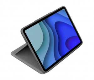 Logitech Folio Touch billentyűzettok érintőpaddal (4. és 5. generációs) iPad Air számára Deutsch Oxfordi szürke (920-009956)