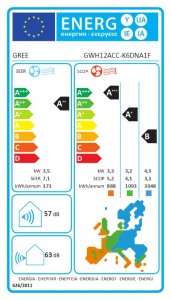 GREE COMFORT X split klímaberendezés 3,5kw, -25 C-ig fűt, wifi, H tarifához alkalmas (GWH12ACC-K6DNA1F)