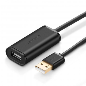 UGREEN US121 USB 2.0 hosszabb&iacute;t&oacute; k&aacute;bel akt&iacute;v 10m fekete (10321)