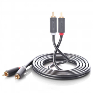 UGREEN 2RCA Cinch- 2RCA Cinch kábel 5m fekete (10520)