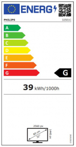 32" Philips 325E1C/00 LED monitor fekete