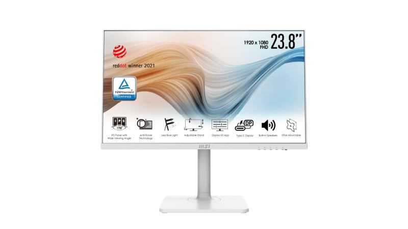 24" MSI Modern MD241PW LCD monitor fehér