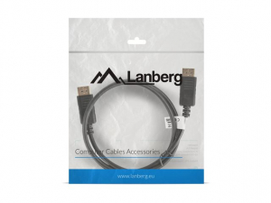 Lanberg DisplayPort kábel 3m fekete (CA-DPDP-10CC-0030-BK)