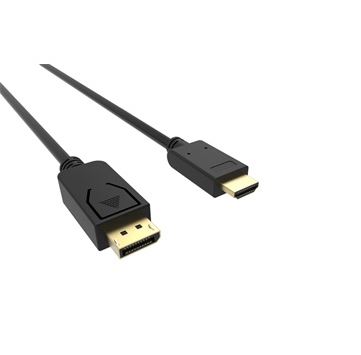 VCOM Displayport 1.2V - aktív HDMI 2.0 apa-apa, 1,8 m, fekete (CG609)