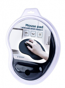 Gembird MP-ERGO-01 egérpad csuklótámasszal fekete