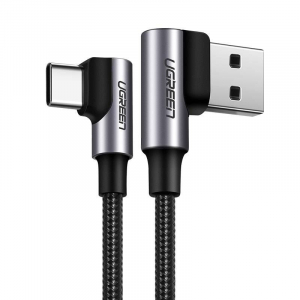 UGREEN US176 USB-USB-C ferde k&aacute;bel 3A 2m fekete (20857)