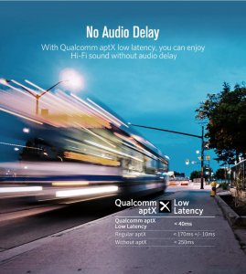 UGREEN Bluetooth 5.0 optikai adó / Toslink csatlakozóval, aptX fekete (50213)