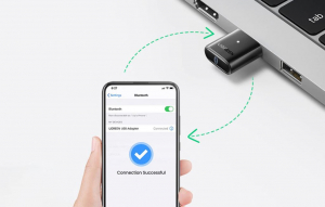 UGREEN CM390 Bluetooth 5.0 USB adapter fekete (80889)