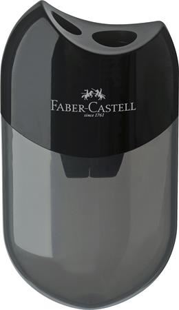 Faber-Castell kétlyukú, tartályos hegyező fekete (183500)