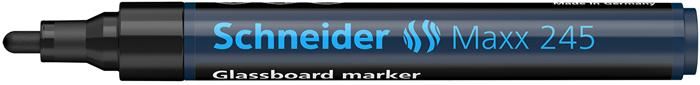 Schneider Maxx 245 üvegtábla marker fekete (124501)