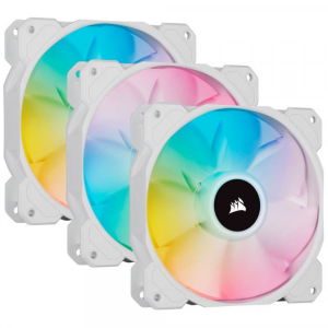Corsair iCUE SP120 RGB ELITE Performance120mm ház hűtő ventilátor 3db fehér (CO-9050137-WW)