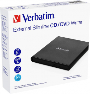 Verbatim k&uuml;lső DVD &iacute;r&oacute; fekete (53504)