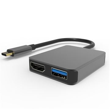 VCOM kábel átalakító USB Type-C - HDMI (anya) plusz USB 3.0 plusz USB Type-C (anya) (CU454)