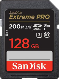 128GB Sandisk Extreme Pro SDXC UHS-I Class10 U3 V30 (SDSDXXD-128G-GN4IN / 121596)