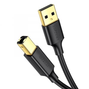 UGREEN US135 USB 2.0 A-B nyomtató kábel 3m fekete (10351)