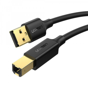 UGREEN US135 USB 2.0 A-B nyomtató kábel 3m fekete (10351)